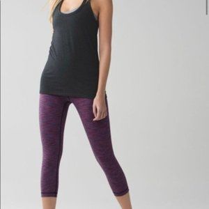 Lululemon Wunder Under Pink Woven Jacquard Textured Leggings